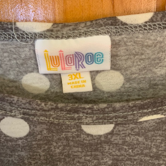 NWOT 3x gray with white polka dots - Picture 2 of 2